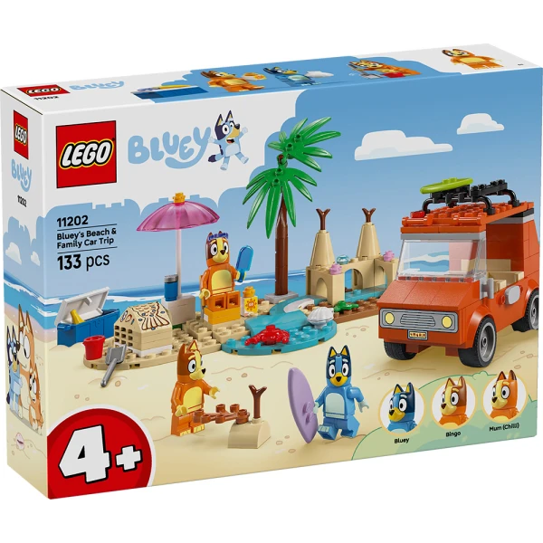 LEGO® BLUEY BEACH & FAMILY CAR TRIP