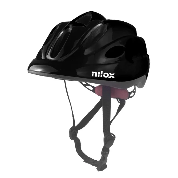 NILOX PROTECTIVE KIDS HELMET BLACK WITH LED LIGHT