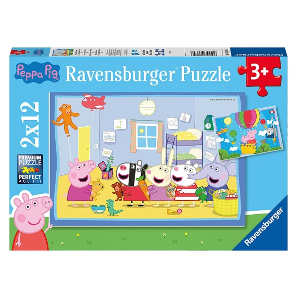 RAVENSBURGER ΠΑΖΛ 2X12 τεμ. PEPPA PIG