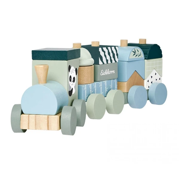 EICHHORN WOODEN TRAIN 16 pcs