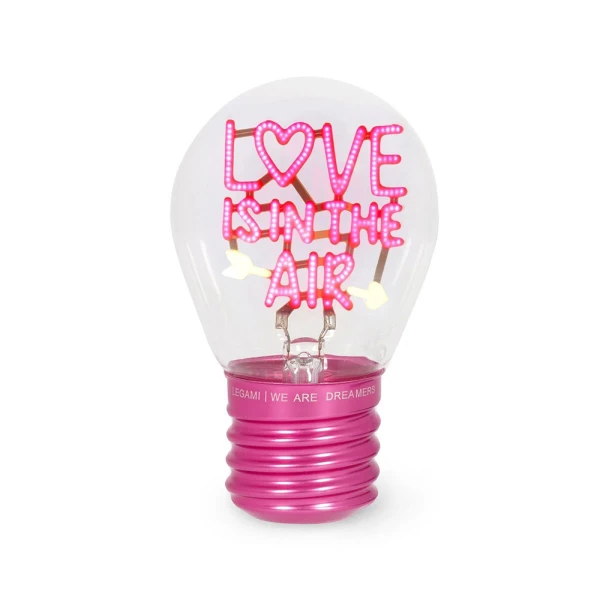 LEGAMI ΕΠΙΤΡΑΠΕΖΙΟ ΦΩΤΙΣΤΙΚΟ ΣΧΗΜΑ ΛΑΜΠΑ BULB FICTION - LOVE IS IN THE AIR