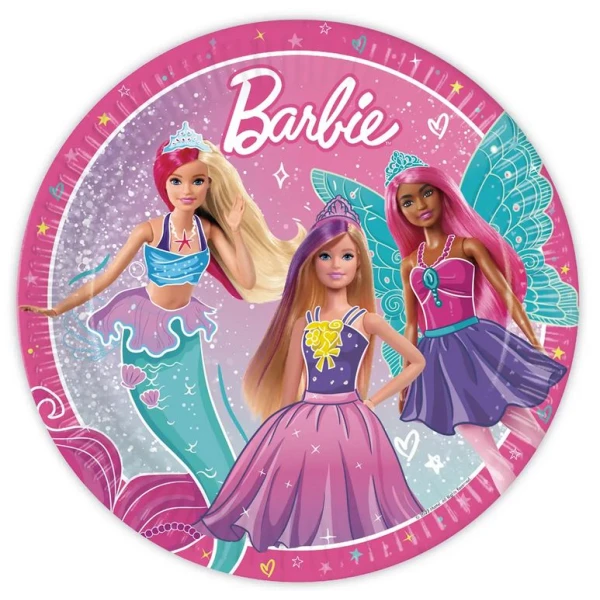 LARGE PLATES 23 cm 8 pcs BARBIE FANTASY NEXT GENERATION MATTEL