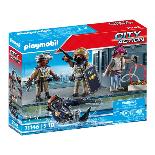 PLAYMOBIL CITY ACTION TACTICAL UNIT - FIGURE SET