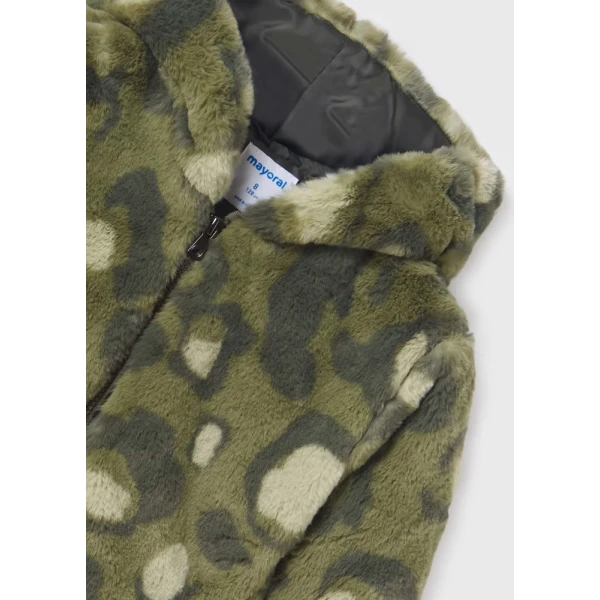 MAYORAL COAT FUR GREEN