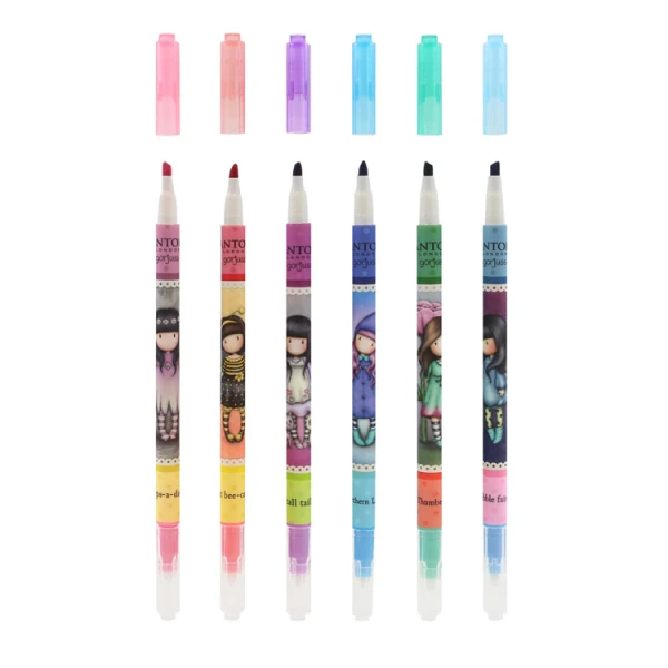 GORJUSS SANTORO COLOUR CHANGE PEN - 6 DESIGNS