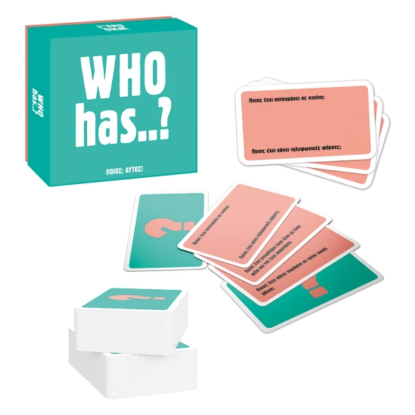AS GAMES BOARD GAME GIFT GAMES WHO HAS? FOR AGES 15+ AND 3-6 PLAYERS