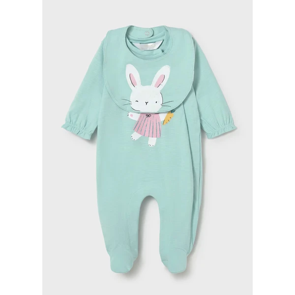 MAYORAL TRACKSUIT SET LONG AND BIB PISTACHIO 