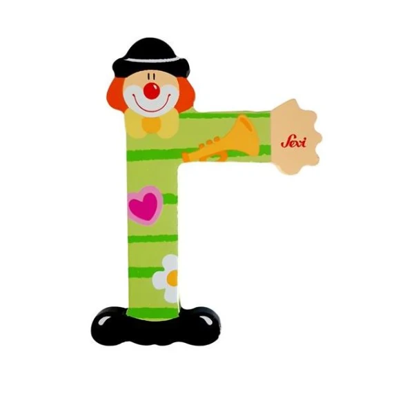 WOODEN LETTER Γ CLOWN