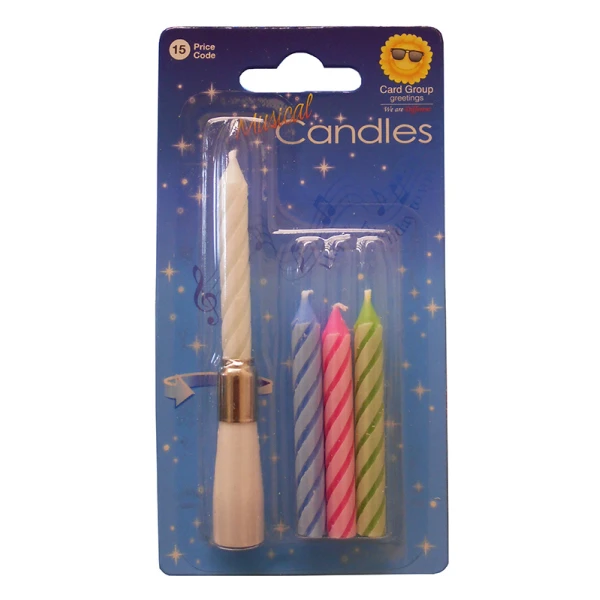 PARTY CANDLES CODE 15 - 2 DESIGNS