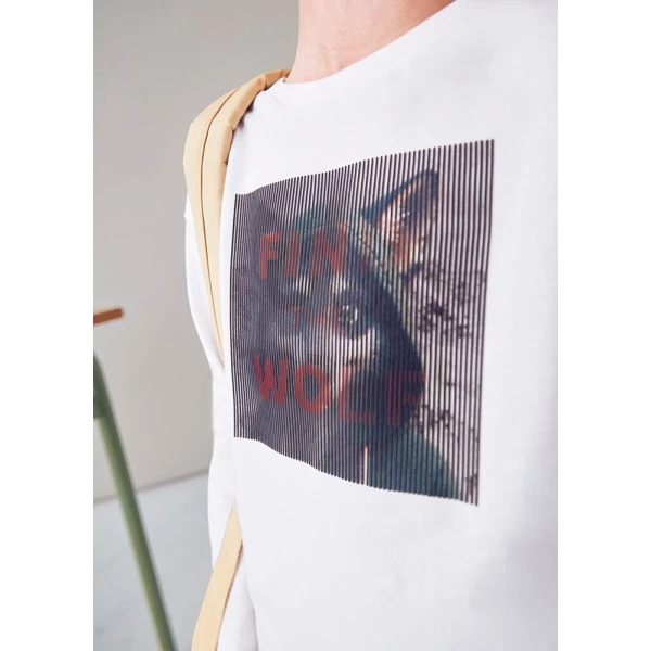 MAYORAL  LONG-SLEEVE T-SHIRTΑΝ INTERACTIVE CREAM 