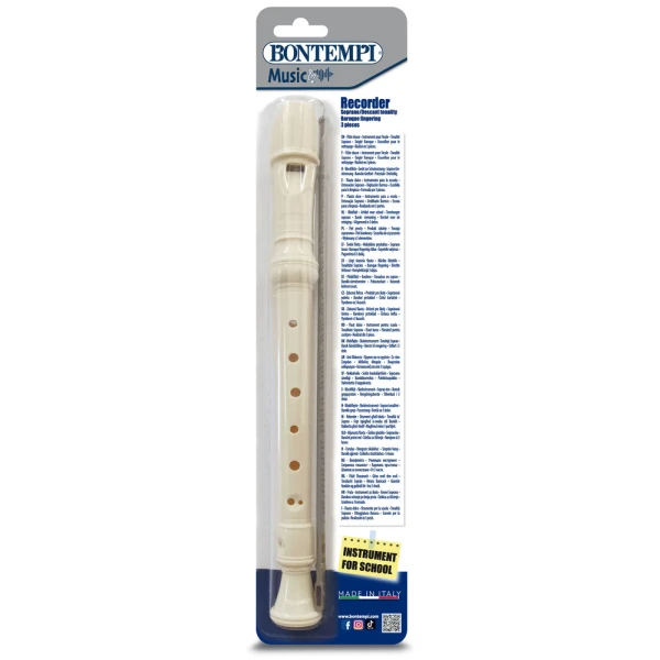 BONTEMPI IVORY BAROQUE RECORDER ΣΕ BLISTER