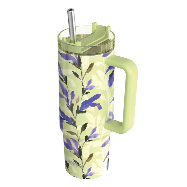 QUOKKA STAINLESS STEEL THERMAL RAMBLER ΚΟΥΠΑ ΜΕ ΚΑΛΑΜΑΚΙ 950ml - MATCHA