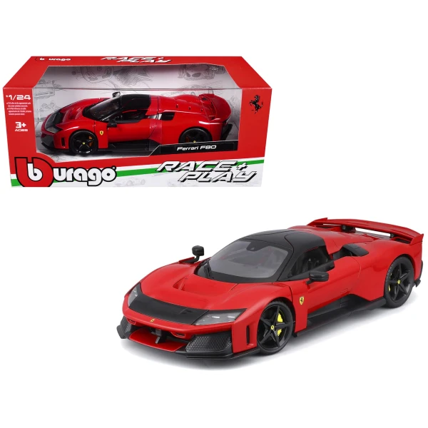 BBURAGO 1:24 FERRARI F80 RED