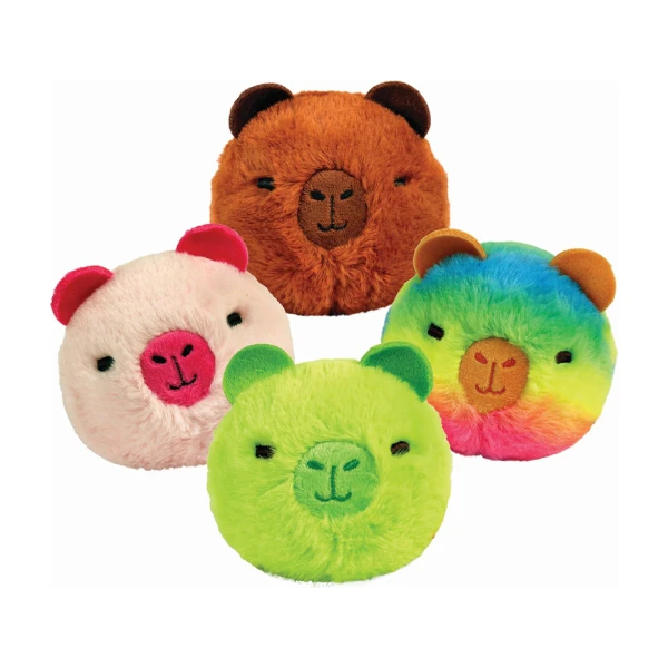 TY FLUFFY BALL BEANIE BOUNCERS CAPYBARA - VARIOUS DESIGNS