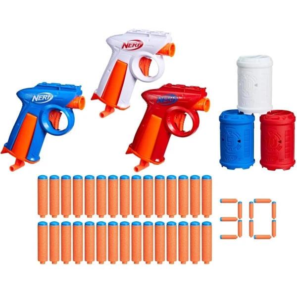 NERF N\' SERIES FLEX BACKYARD 3-PACK BLASTERS
