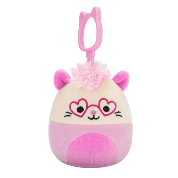 SQUISHMALLOWS VALENTINE PLUSH CLIP-ON 9 cm W2 - CHAMBLESS THE POSSUM