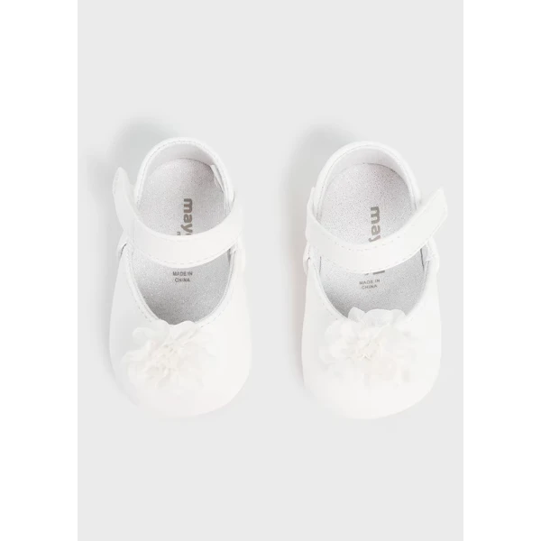 MAYORAL MARY JANE SHOES FLOWER WHITE