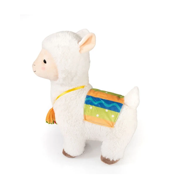 PLUSH LLAMA WITH COLOURFUL SADDLE 38 cm - 2 DESIGNS
