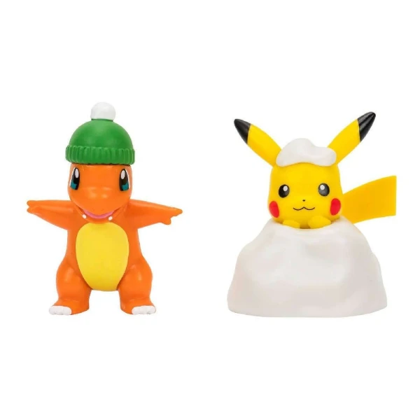 POKEMON XMAS FIGURES PIKACHU AND CHARMANDER