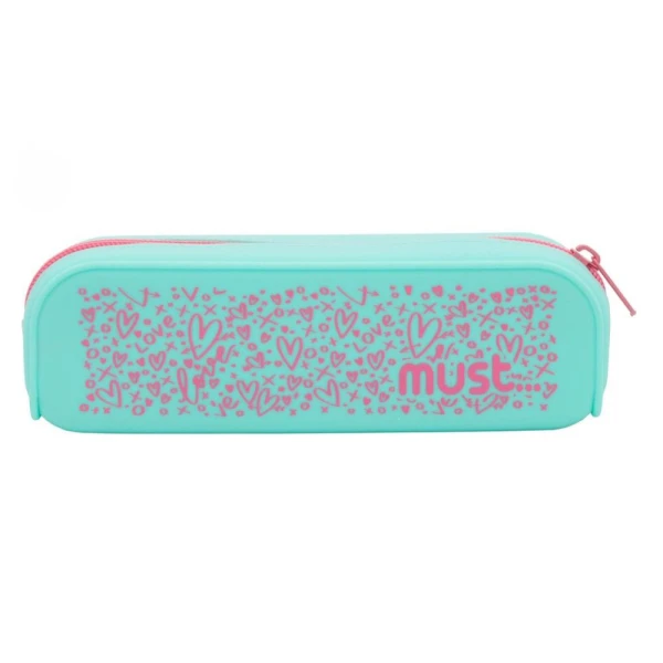 MUST FOCUS SILICONE PENCIL CASE 20X5X6 cm PATTERNS - 4 COLOURS