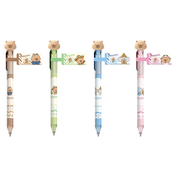 DELI ΣΤΥΛΟ ΜΠΛΕ CAPYBARA 0.5mm - 4 ΣΧΕΔΙΑ