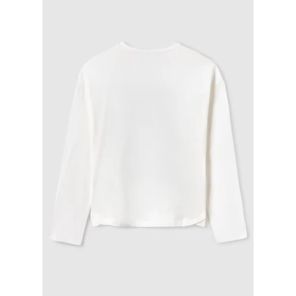 MAYORAL BLOUSE LONG SLEEVES GIRLS ECRU