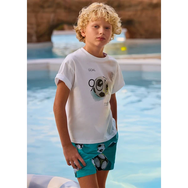 MAYORAL SWIMSUIT PRINTED TURQUOISE 