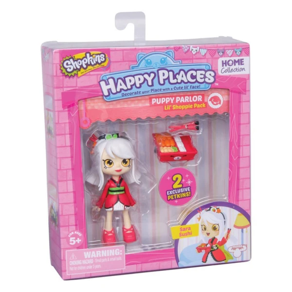 SHOPKINS HAPPY PLACES MINI DOLL & ACCESSORIES - 6 DESIGNS