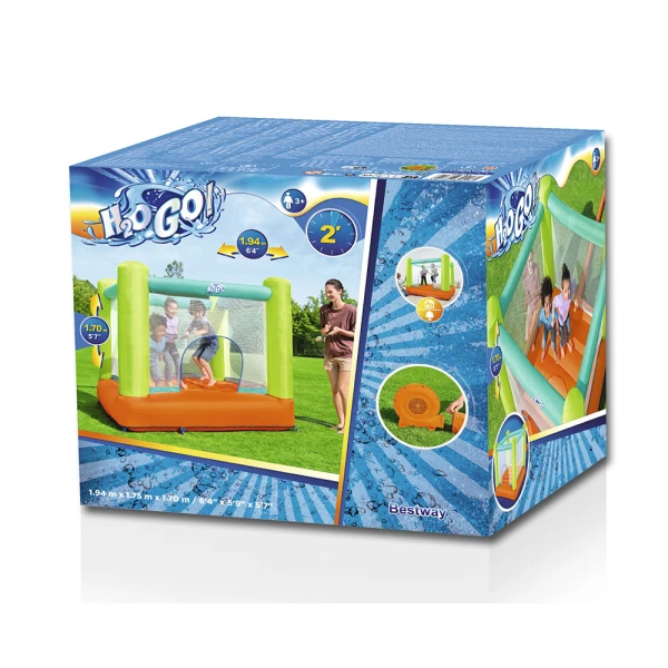 BESTWAY H2OGO! ΦΟΥΣΚΩΤΟ ΤΡΑΜΠΟΛΙΝΟ 194X175X170 εκ. JUMP AND SOAR