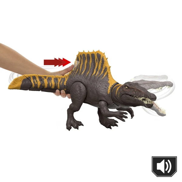 JURASSIC WORLD REBIRTH - SPINOSAURUS WITH 2 ATTACJ MOVES AND SOUNDS