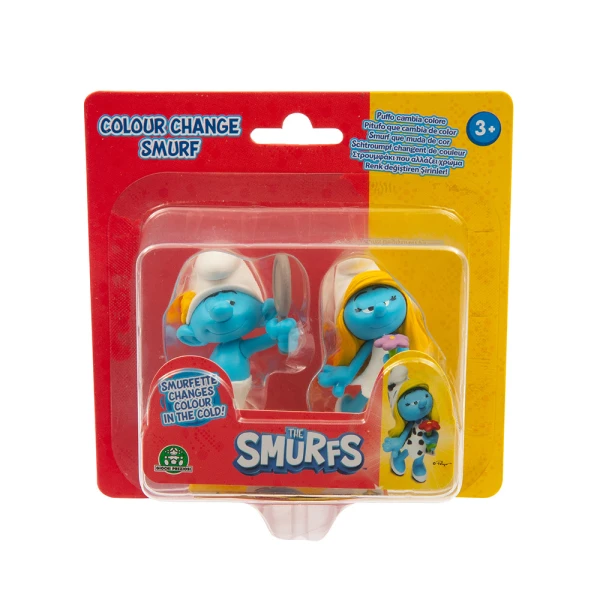 SMURFS 2 FIGURES 5 cm WITH COLOR CHANGE - SEVERAL DESIGNS