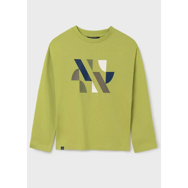 MAYORAL LONG SLEEVES BLOUSE RELIEF LIME
