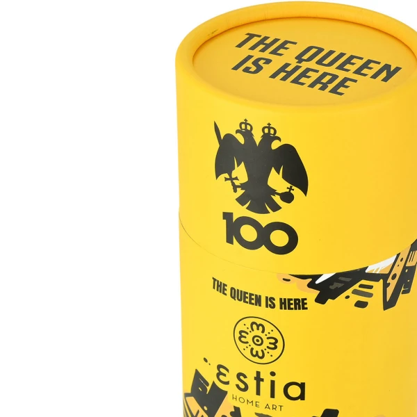ESTIA HOME ART ΘΕΡΜΟΣ TRAVEL FLASK 500ml - AEK BC THE QUEEN IS HERE