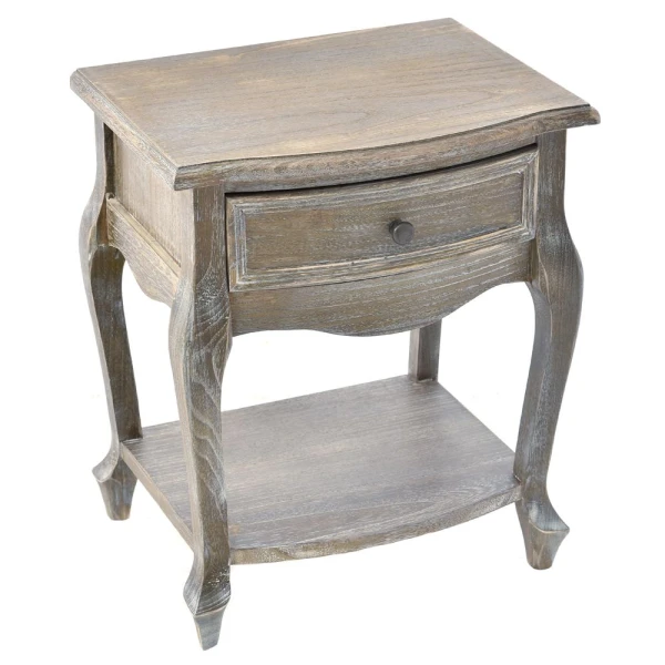 WOODEN BEDSIDE TABLE WITH 1 DRAWER 45X35X54 cm