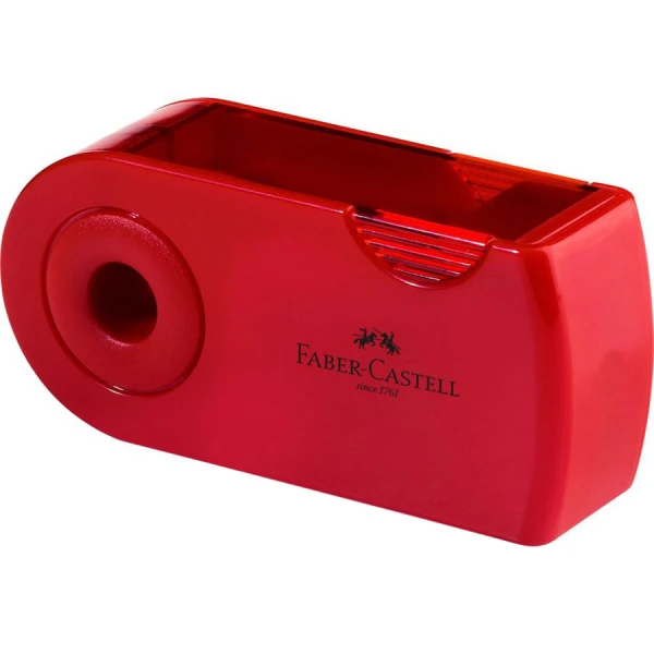 FABER-CASTELL DOUBLE SHARPENER SLEEVE RED & BLUE