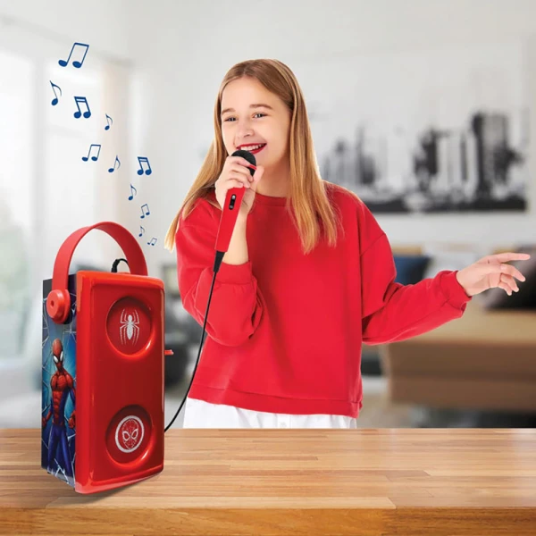 LEXIBOOK BLUETOOTH ΗΧΕΙΟ ΜΕ ΜΙΚΡΟΦΩΝΟ ΚΑΡΑΟΚΕ SPIDERMAN