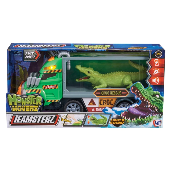 TEAMSTERZ MONSTER MOVERZ ΔΙΑΣΩΣΗ ΚΡΟΚΟΔΕΙΛΟΥ ΟΧΗΜΑ ΜΕ ΦΩΤΑ ΚΑΙ ΗΧΟΥΣ ΓΙΑ 3+ ΧΡΟΝΩΝ