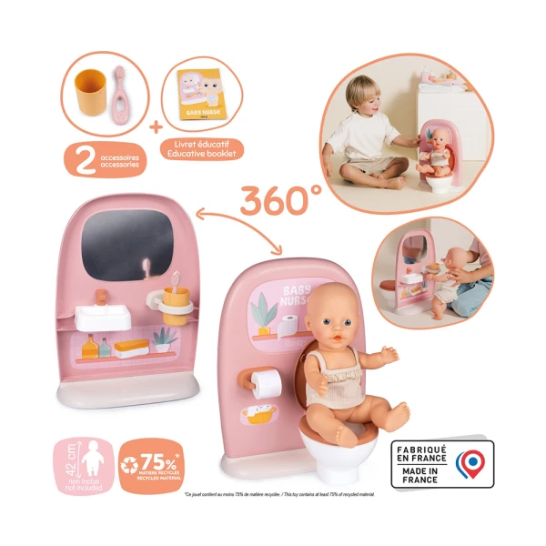 SMOBY BABY NURSE DOLL TOILET