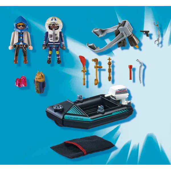 PLAYMOBIL CITY ACTION ΣΥΛΛΗΨΗ ΛΗΣΤΗ ΕΡΓΩΝ ΤΕΧΝΗΣ ΑΠΟ ΑΣΤΥΝΟΜΙΚΟ JETPACK