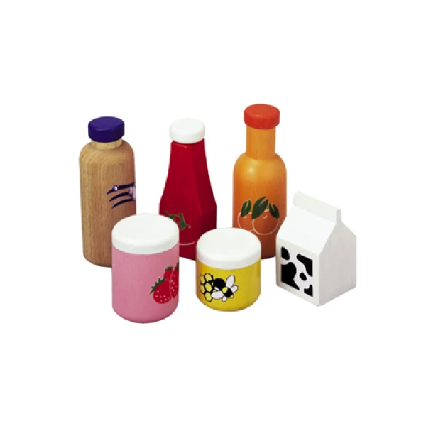 ΞΥΛΙΝΟ ΠΑΙΧΝΙΔΙ PLAN TOYS  WOOD & BEVERAGE SET