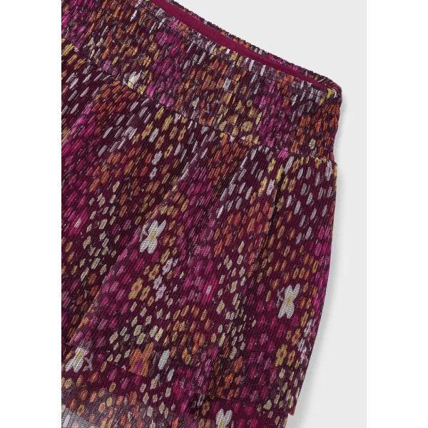 MAYORAL SKIRT TULLE GOFFER WITH STAMP BERRY