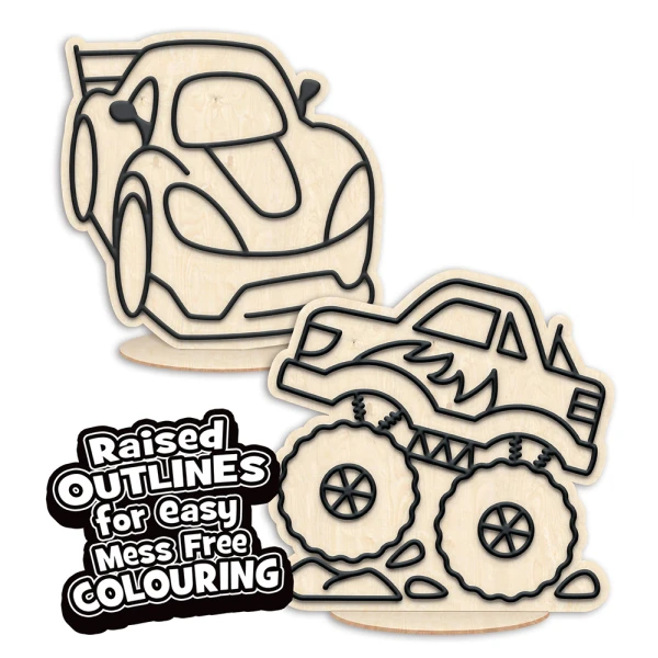 SPLAT PLANET MESS-FREE PAINT KIT WITH CLAY RACE CARS