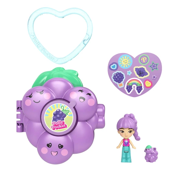 POLLY POCKET MINI SET WITH FRUITS - GRAPE