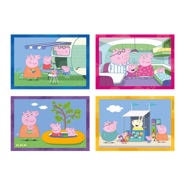 CLEMENTONI ΠΑΙΔΙΚΟ ΠΑΖΛ 4 ΣΕ 1 SUPER COLOR PEPPA PIG 12-16-20-24 ΤΜΧ