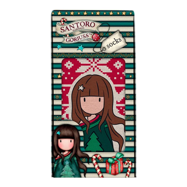 GORJUSS CHRISTMAS SOCKS IN GIFT BOX - COSY