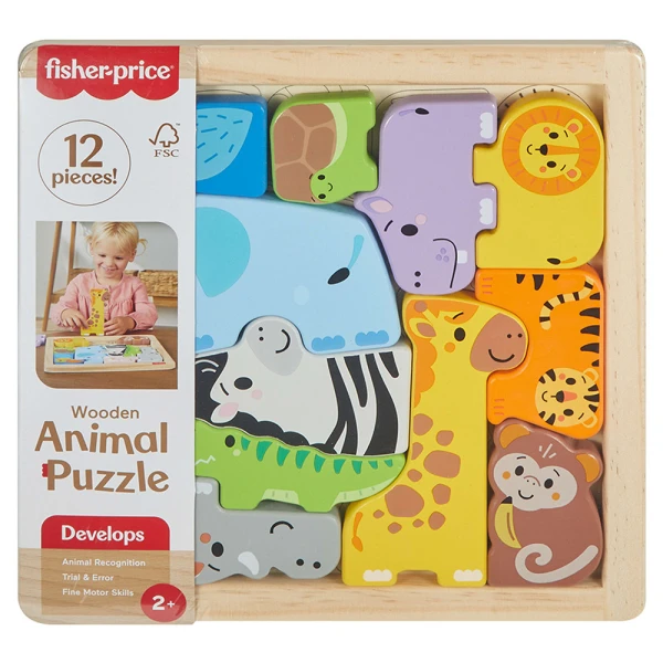 FISHER PRICE ΞΥΛΙΝΟ ΠΑΖΛ ΜΕ ΖΩΑΚΙΑ