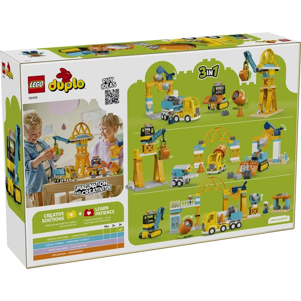LEGO® DUPLO® TOWN 3 ΣΕ 1 ΕΡΓΟΤΑΞΙΟ ΟΙΚΟΔΟΜΗΣ ΚΑΙ ΟΧΗΜΑΤΑ