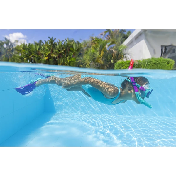 BESTWAY SET MASK WITH SNORKEL & FINS PINK