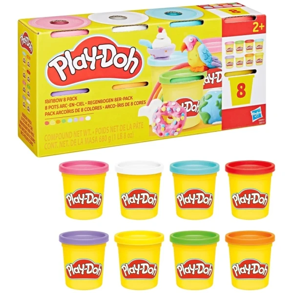 PLAY-DOH ΣΕΤ 8 ΒΑΖΑΚΙΑ RAINBOW