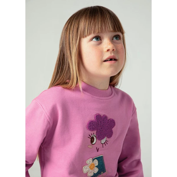 MAYORAL SWEATER EMBROIDERY PINK